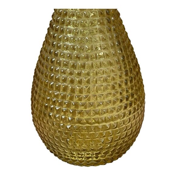 Vintage MCM Rossini Made In Italy Empoli Genie Bottle Amber Glass Vase - Picture 4 of 7